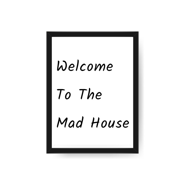 Welcome To The Mad House Poster 