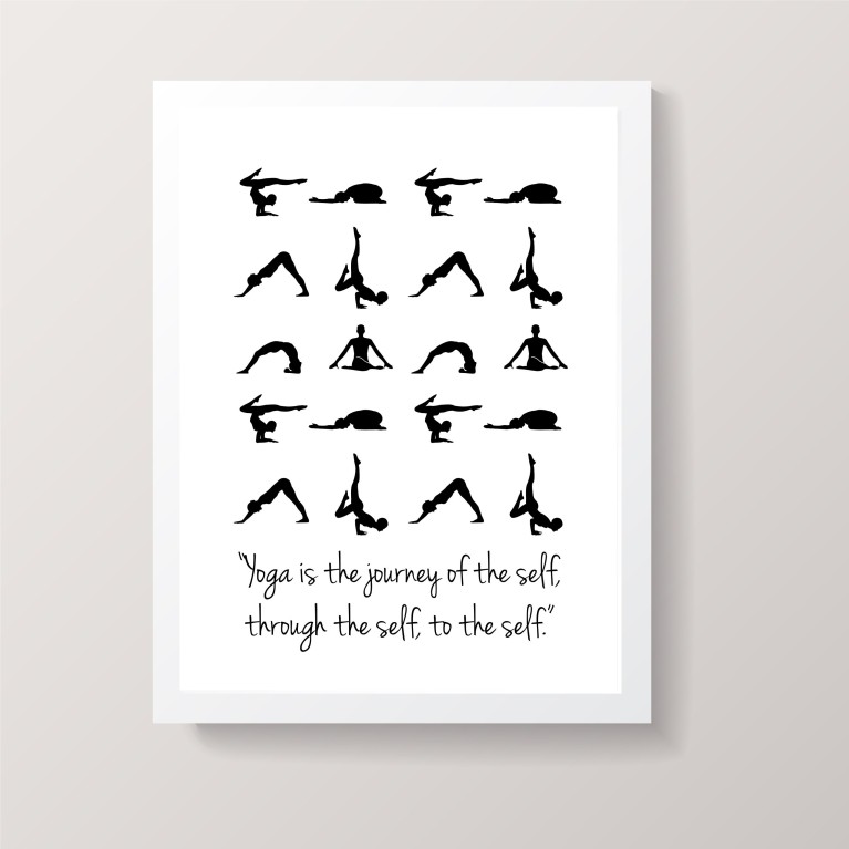 Yoga Poses No.844 Poster 