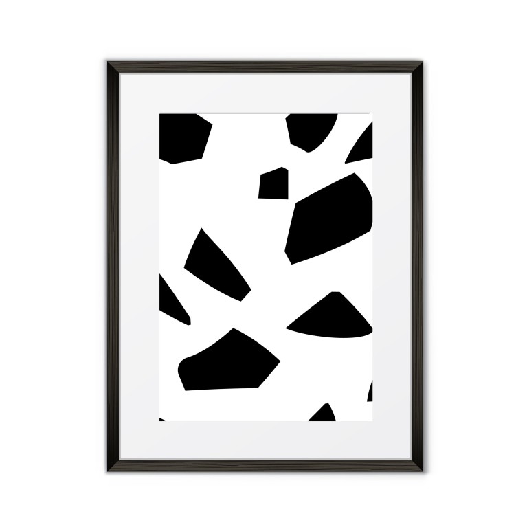 Terrazzo B&W Poster 