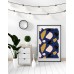 Navy Terrazzo Poster 