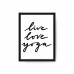 Love, Live, Yoga Poster