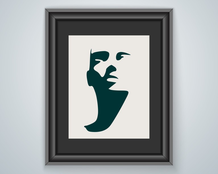 Face Illustration No.457 Poster 