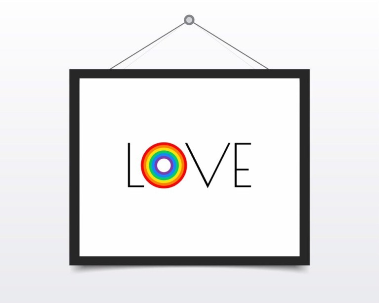 Rainbow Love Poster