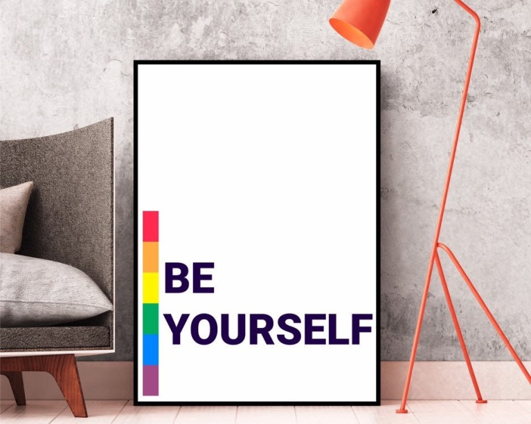 Be Yourself Quote Poster 