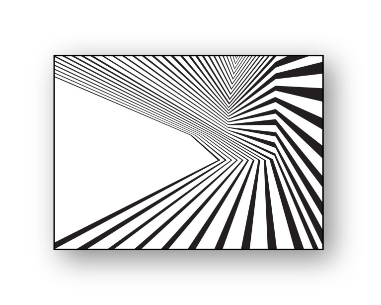 Optical Mono Stripe Poster 