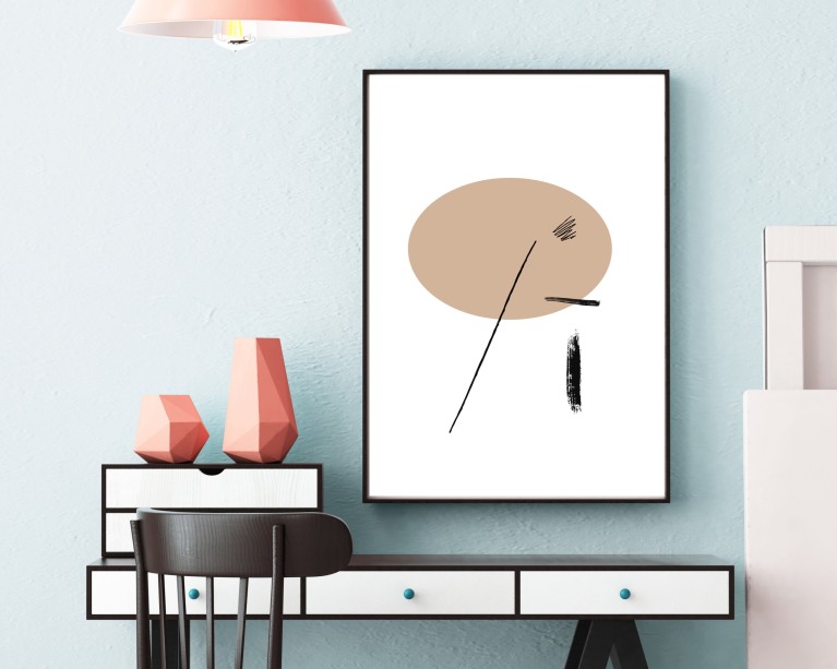 Abstract Brush Poster 