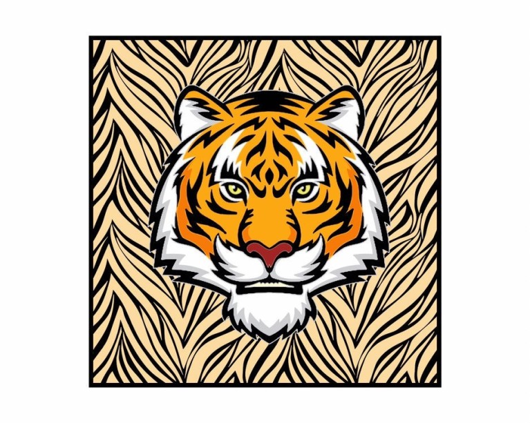 Kitsch Tiger Poster 