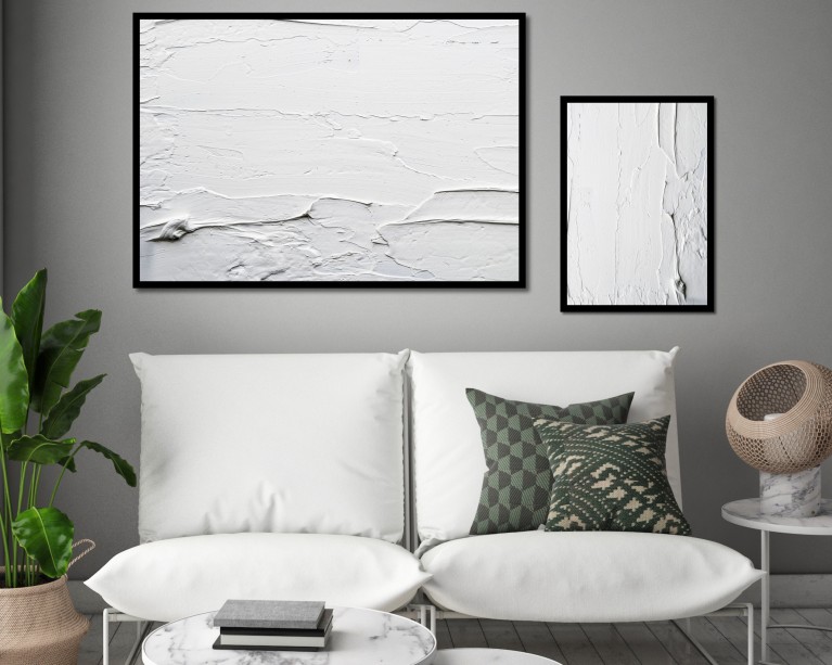 White Textured Canvas