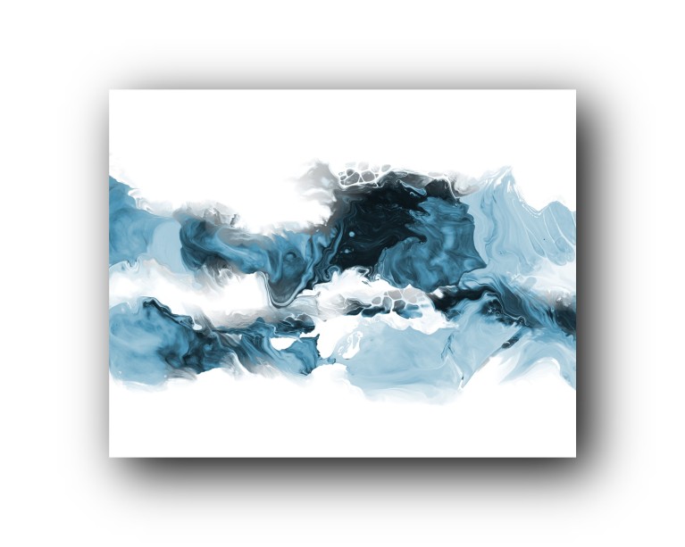 Teal Marble Canvas Art