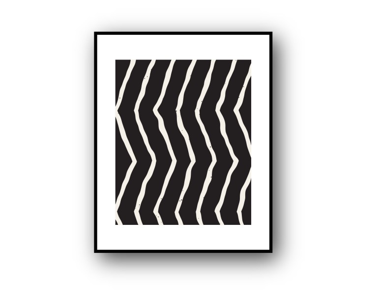 Zebra Monochrome Poster