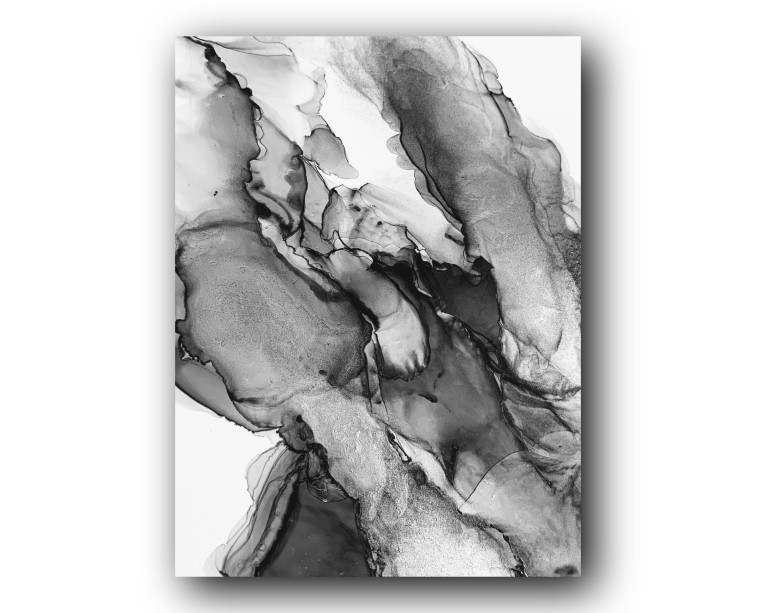 Inky Marble No.462 Canvas Art