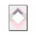 Pink Square Abstract Poster