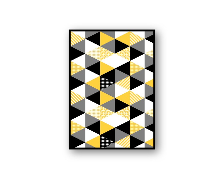 Mustard Geometric Poster