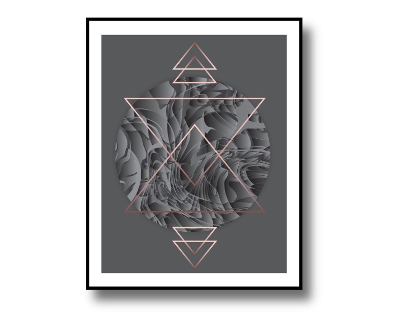 Triangle Abstract Poster