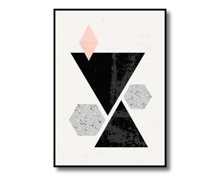 Triangle Terrazzo Poster