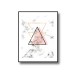 Pink Marble Triangle Poster