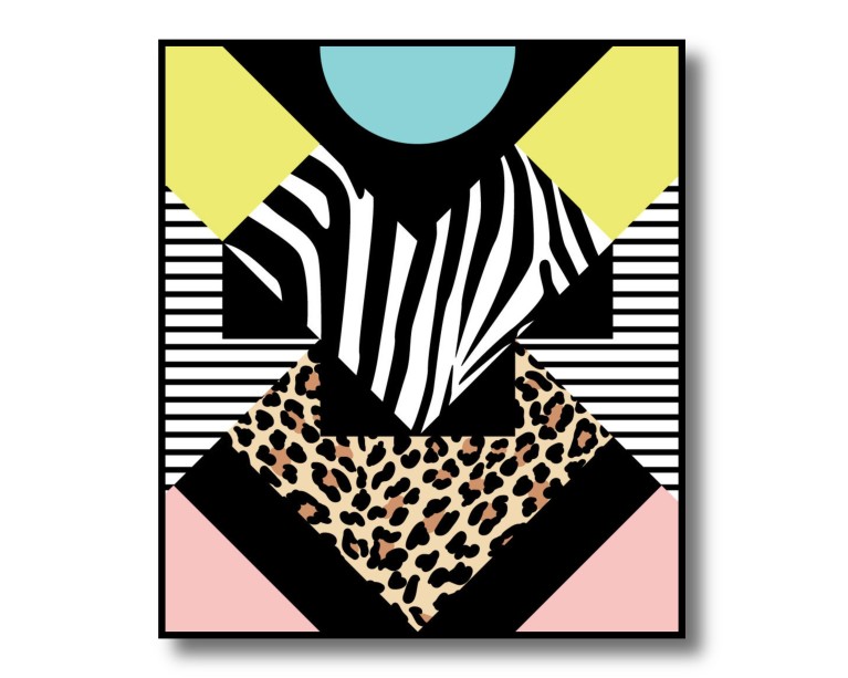 Zebra Abstract Poster 