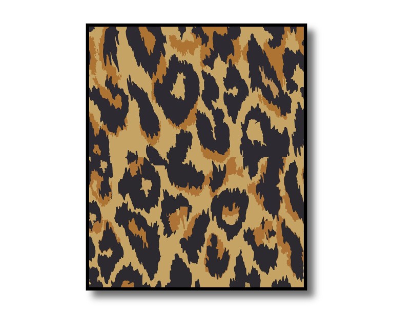 Brown/Black Leopard Poster