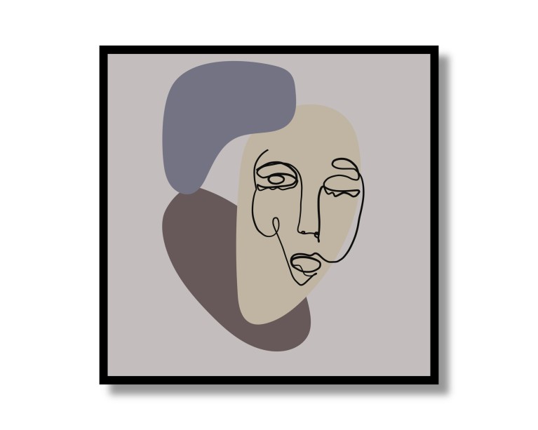 Abstract Face No.418 Poster 