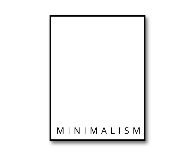 Minimalism Quote Poster