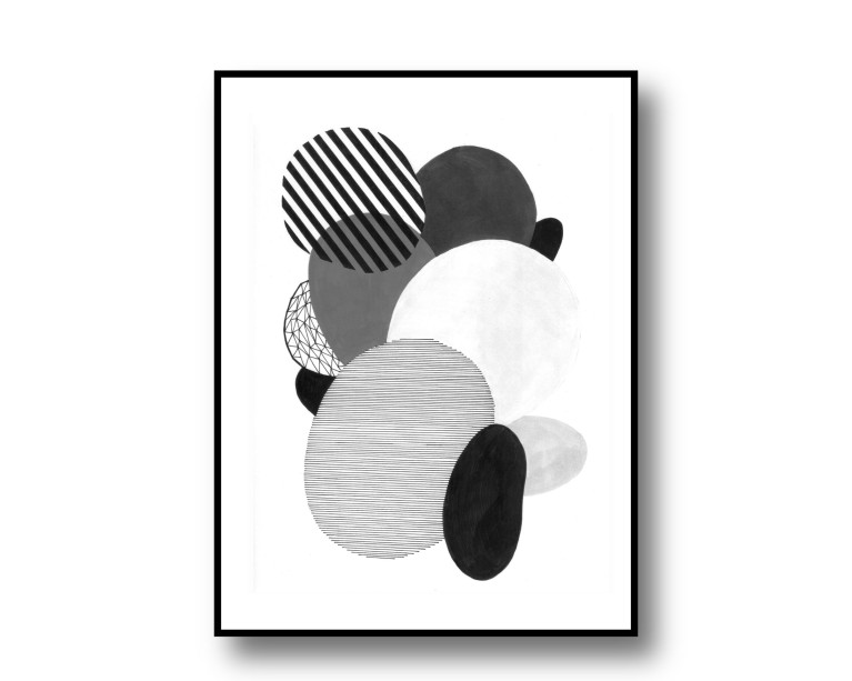 Abstract Shapes No.554 Poster 