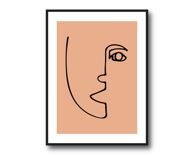 Abstract Faces Poster 