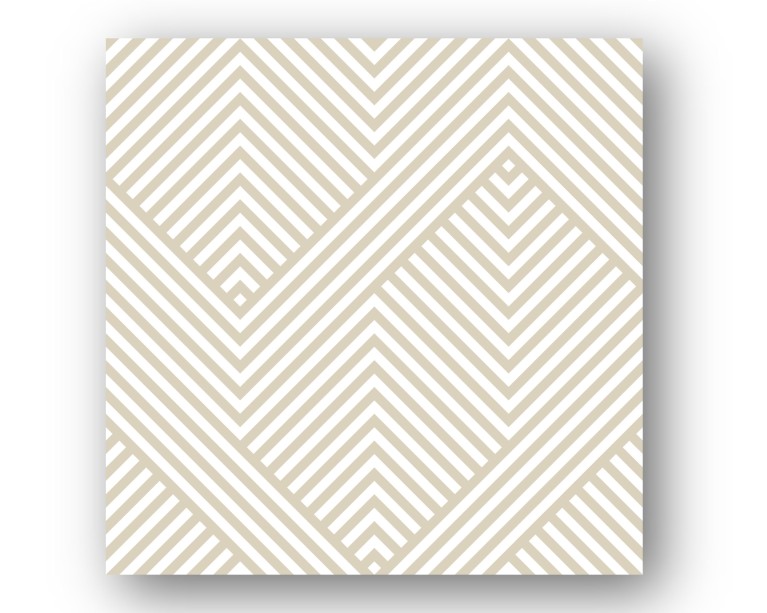 Beige Geometric Canvas