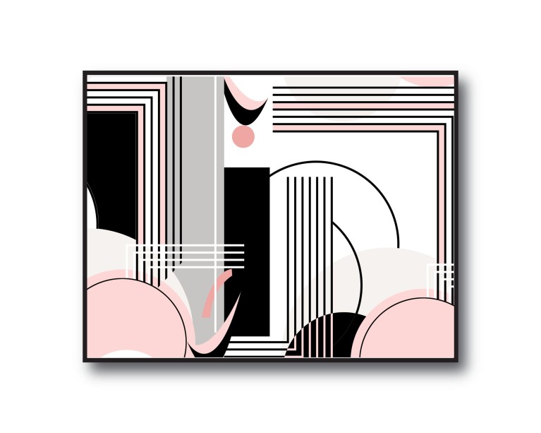 Pink Abstract No.736 Poster 