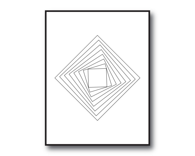 Abstract Square Poster