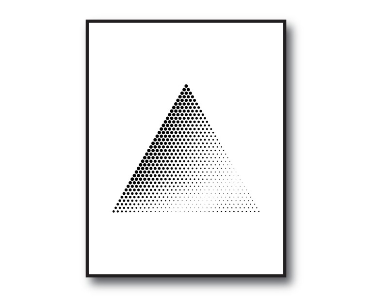 Gradient Geo triangle Poster