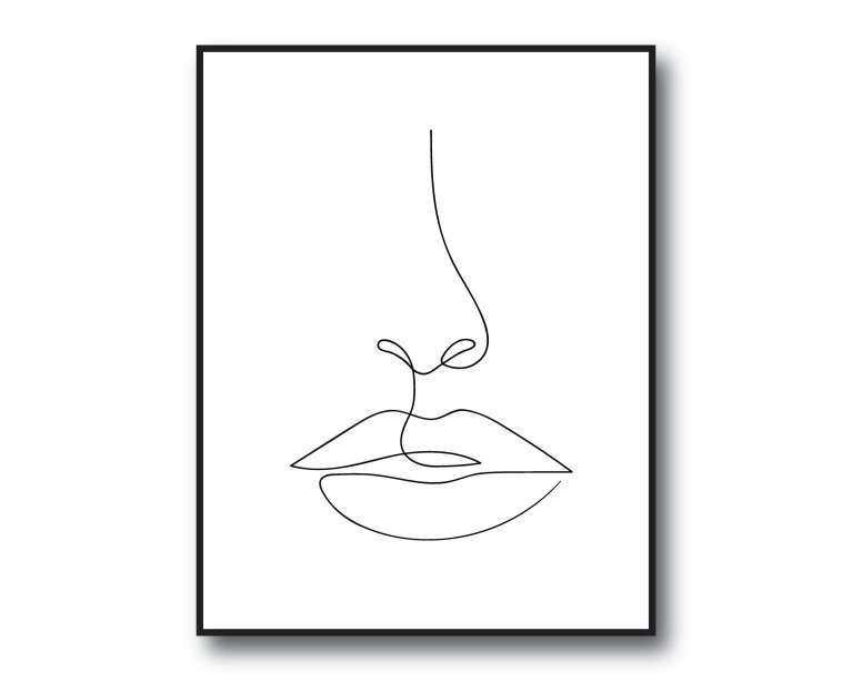 Lips Illustration No.281 Poster