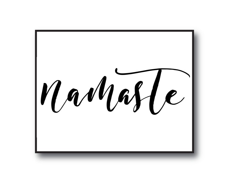 Nameste Calligraphy Poster 