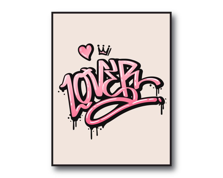 Pink Lover Graffiti 