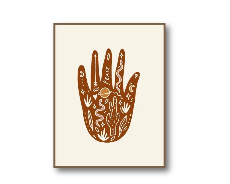 Boho Hand Tattoo Poster