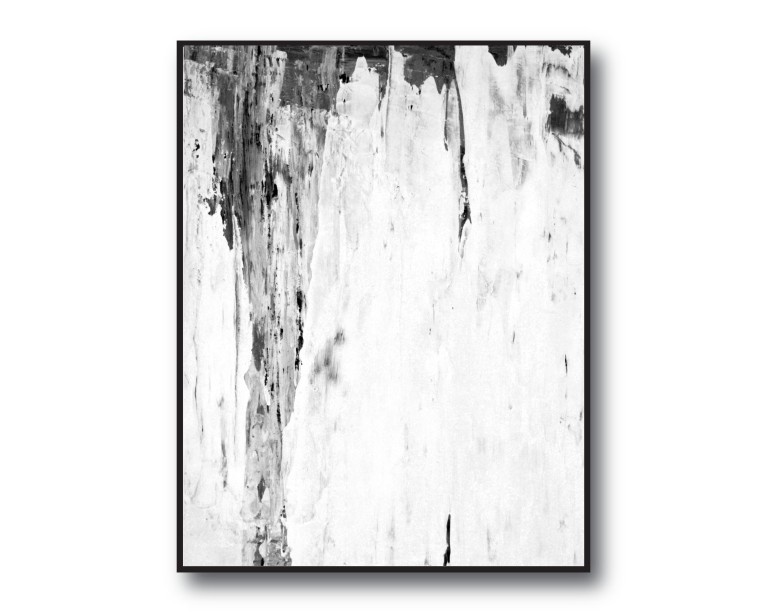 Mono Drip Abstract Art Poster