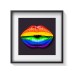 Pride Rainbow Lips Poster 