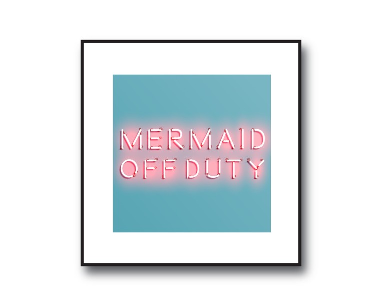 Mermaid Off Duty Poster