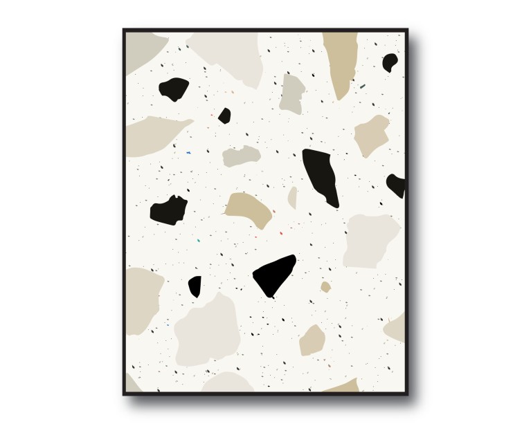 Nude Terrazzo Poster