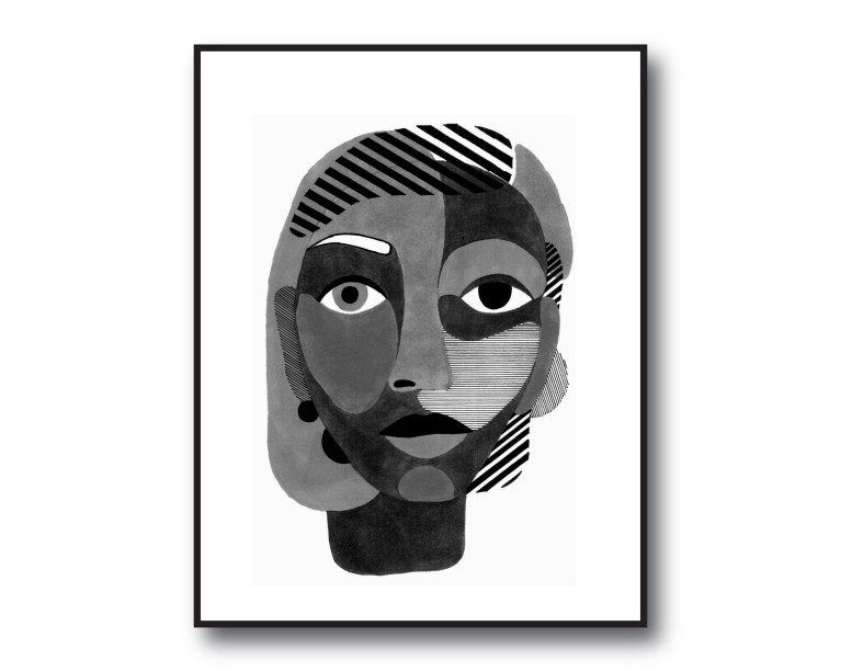 Tribal Face Poster