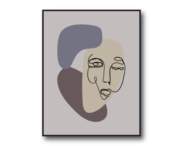 Abstract Face No.418 Poster 