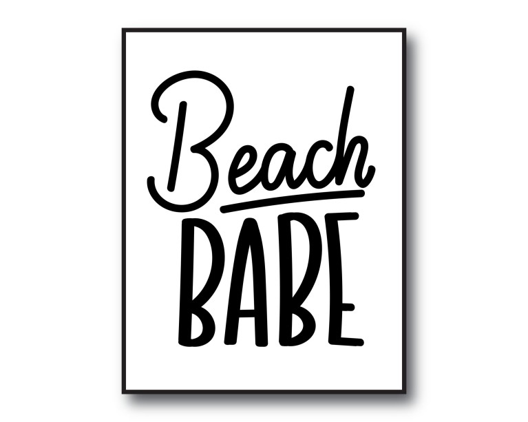 Beach Babe Poster 