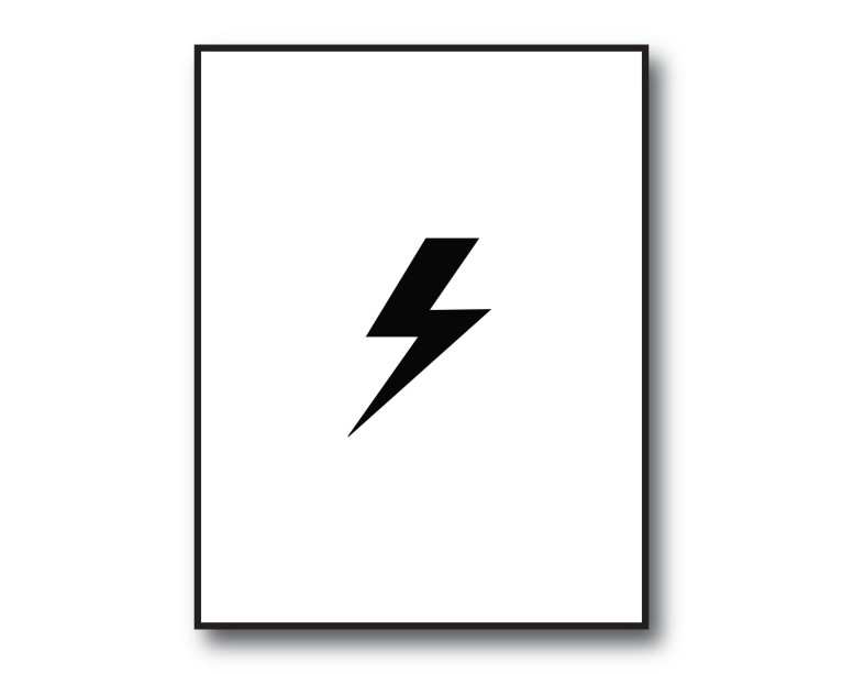 Lightning Bolts No.250 Poster 