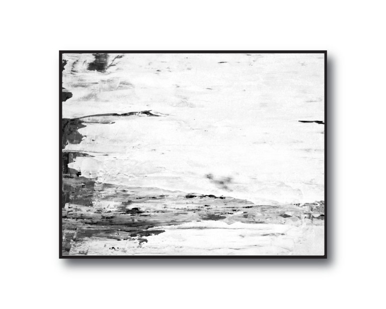 Mono Drip Abstract Art Poster