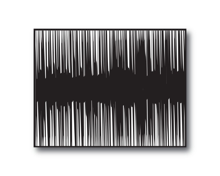 Abstract Sound Waves Poster