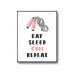 Eat Sleep Gym Repeat Poster 