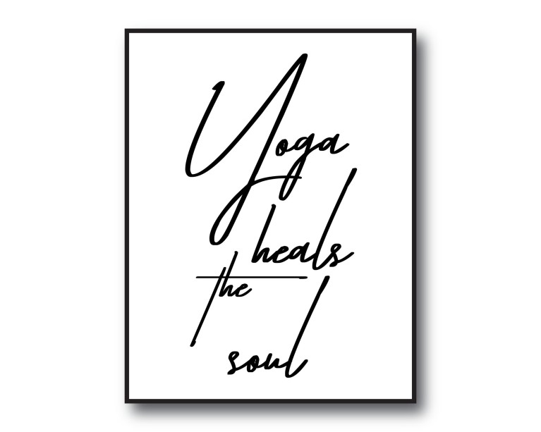 Yoga Heals The Soul Poster 