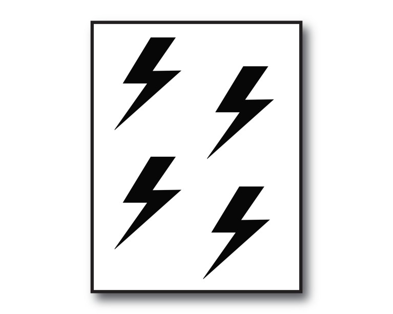 Mini Lightning Bolts Poster