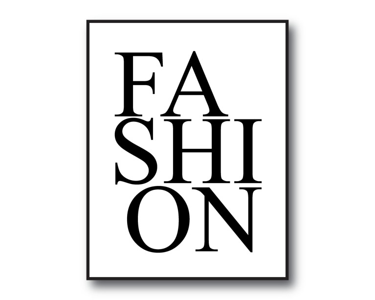 FASHION Bold Text Poster 