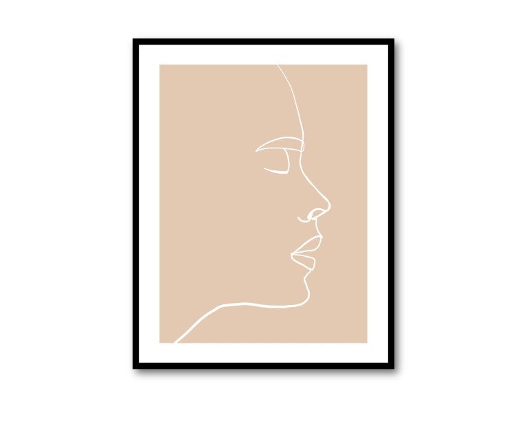 Abstract Face Poster 