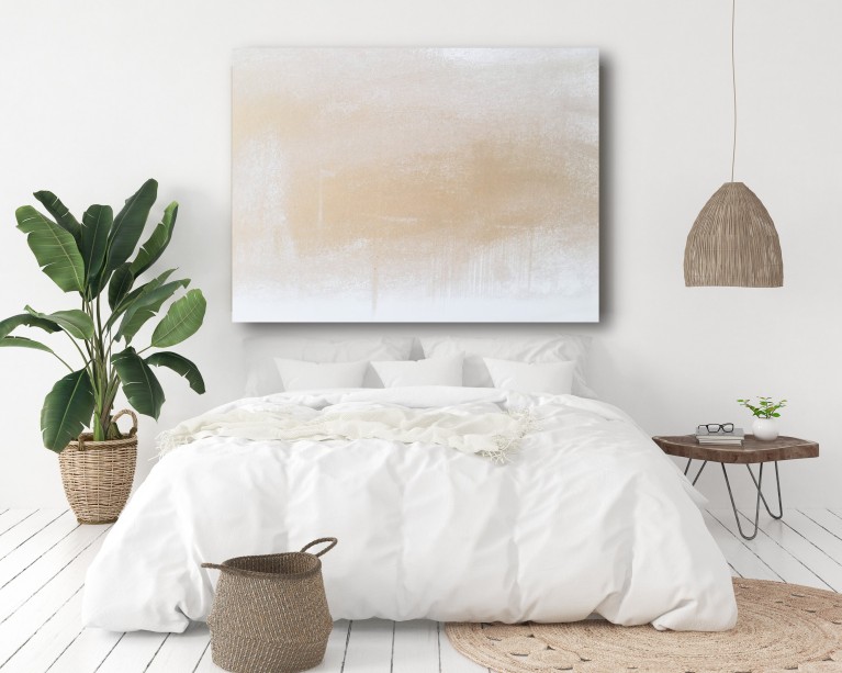 Scandi Beige & White Canvas 